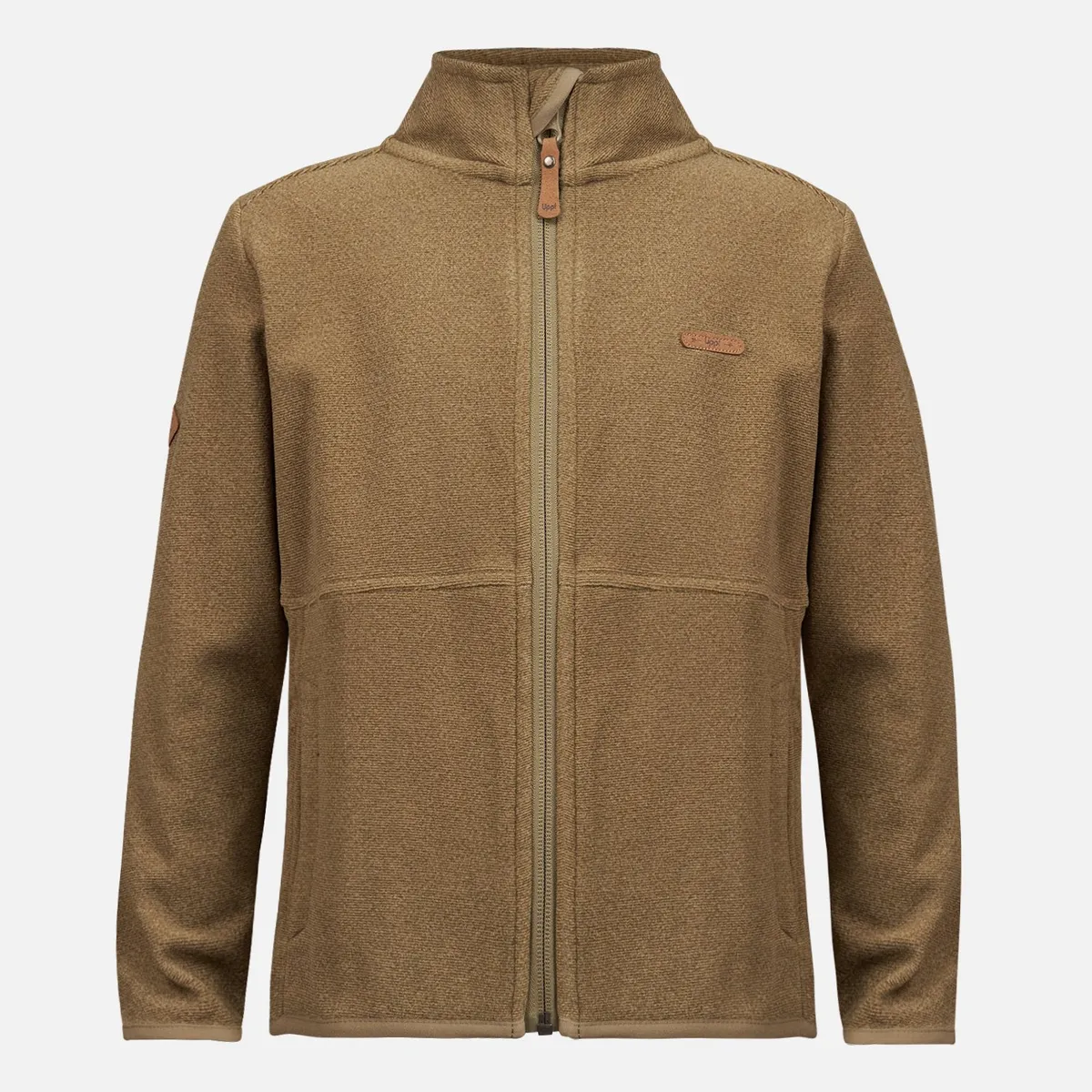 LIPPI - Poleron Niña Stripes Nano-F Full Zip Oliva Lippi