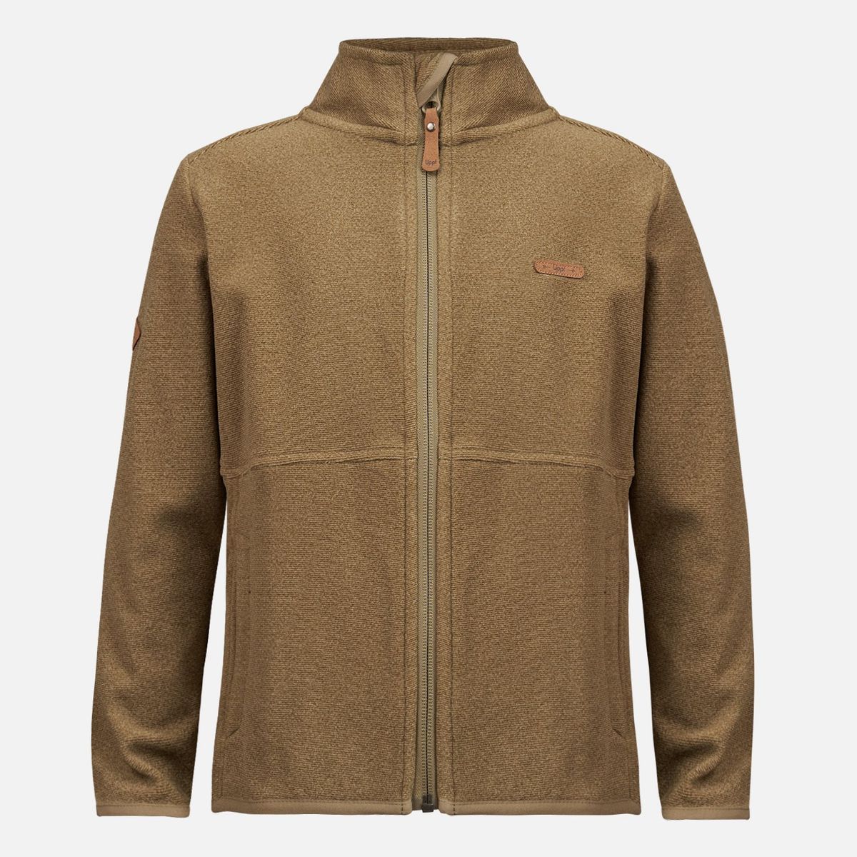 LIPPI - Poleron Niña Stripes Nano-F Full Zip Oliva Lippi