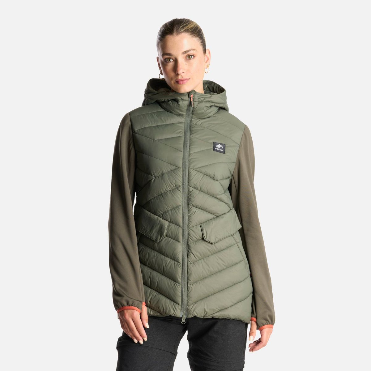 HAKA HONU - Chaqueta Mujer Altiplano Verde Grisaceo Haka Honu