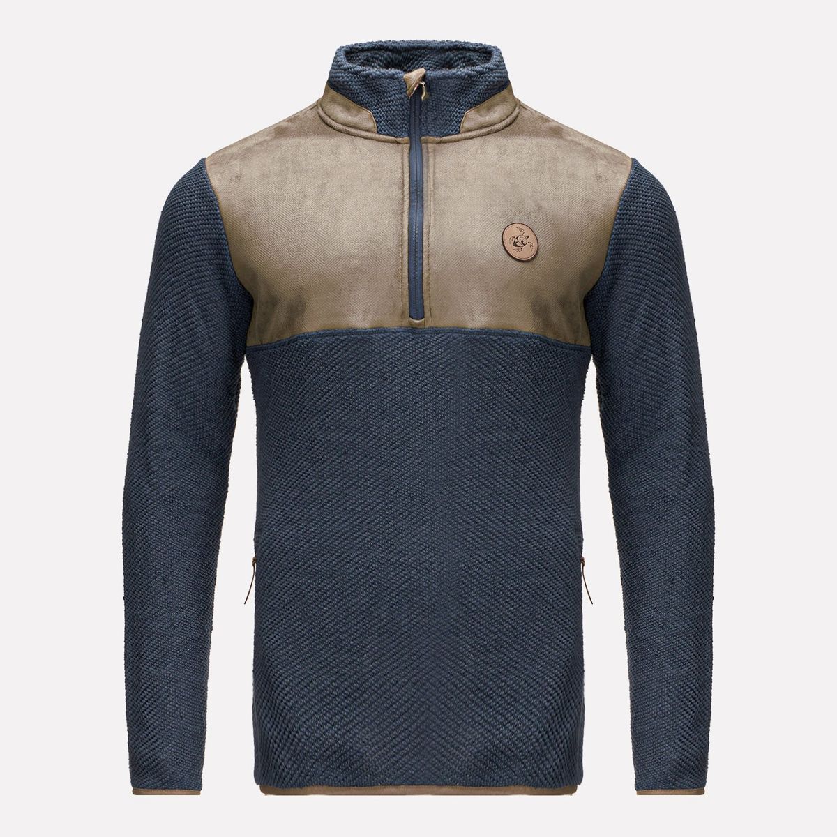 HAKA HONU - Poleron Hombre Emiliodon Azul Haka Honu