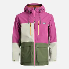 HAKA HONU - Chaqueta Hombre Viento Blanco Morado