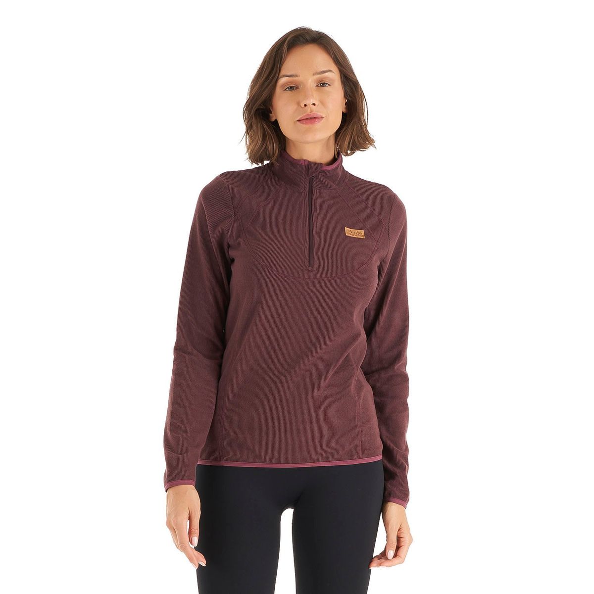 HAKA HONU - Poleron Mujer Taina Morado Haka Honu