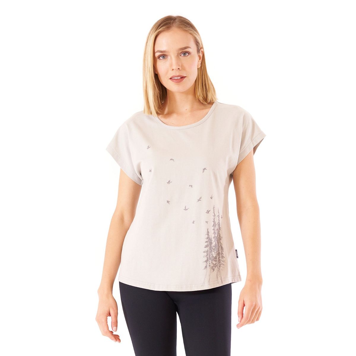 LIPPI - Polera Mujer Essential UV-Stop T-Shirt Gris Claro Lippi