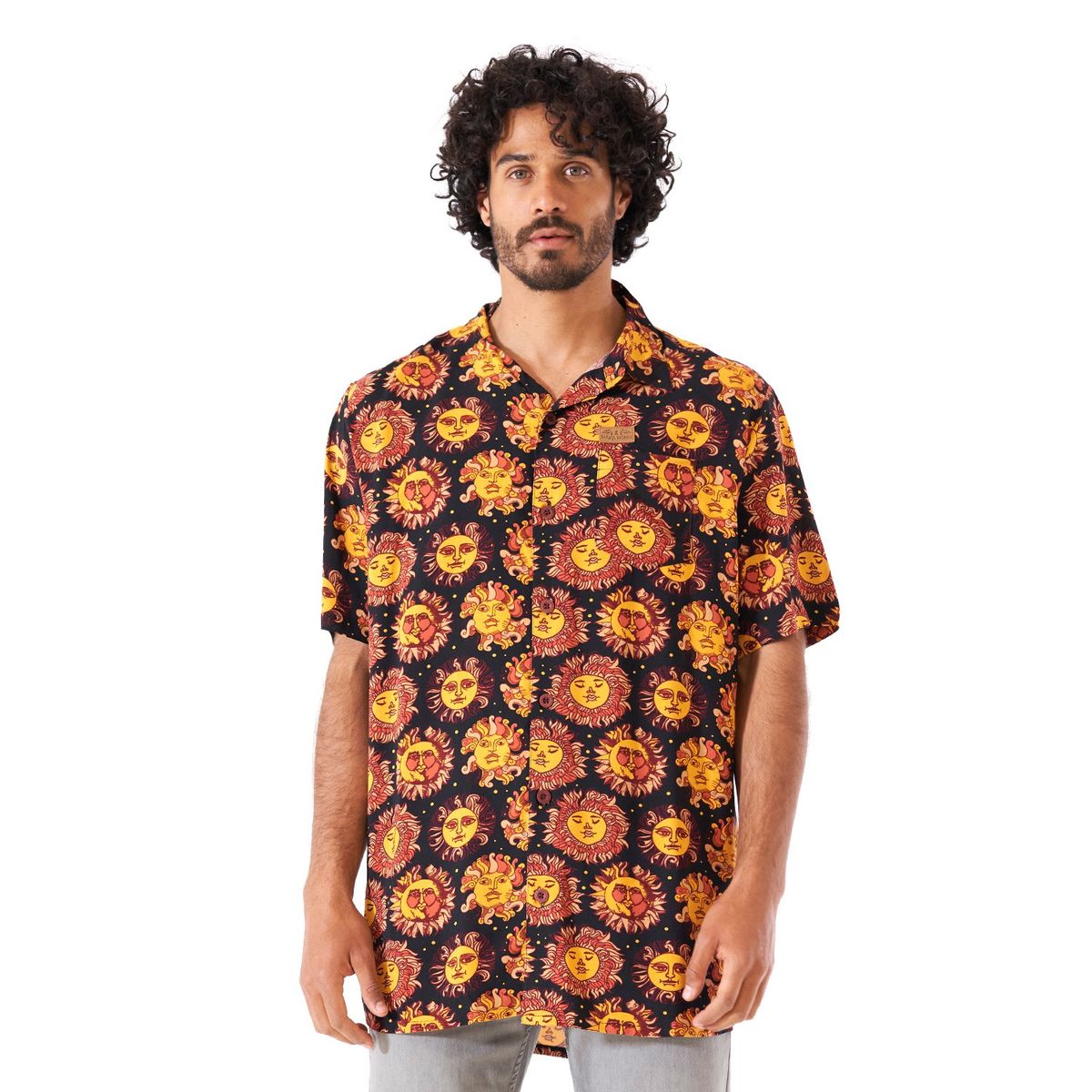 HAKA HONU - Camisa Hombre Anameizon Negro Haka Honu