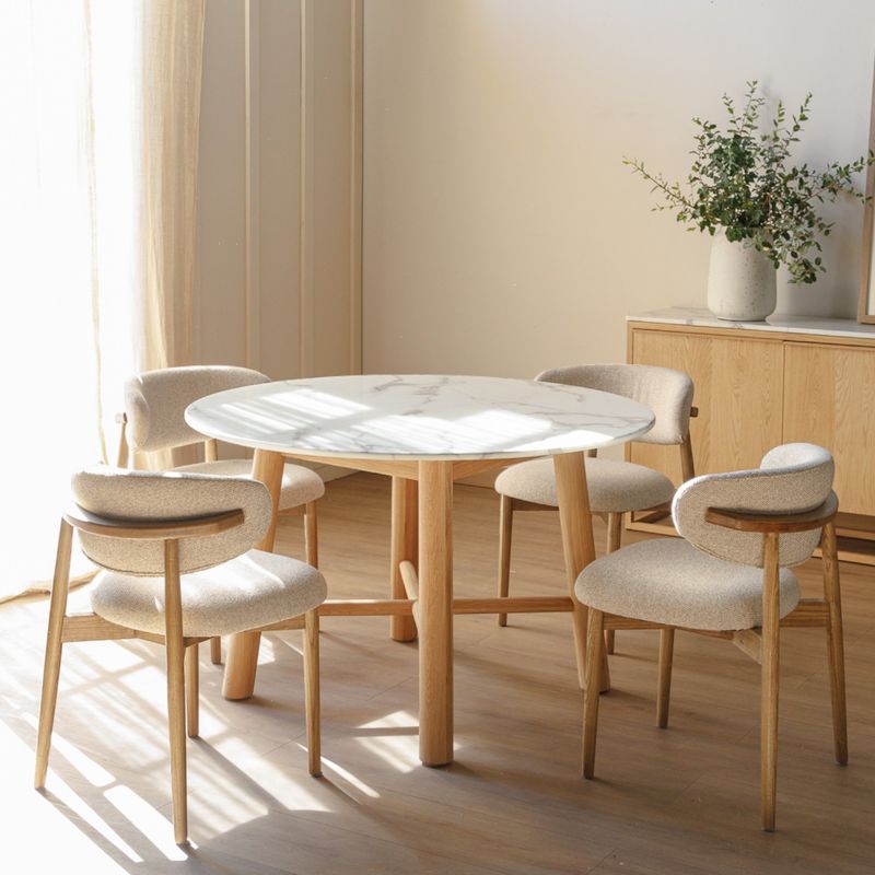AMOBLE - Mesa De Comedor Mila Redonda Amoblé