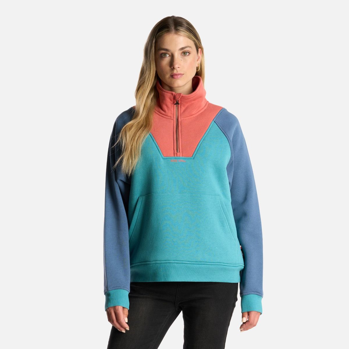 HAKA HONU - Polerón Mujer Regia Turquesa Haka Honu