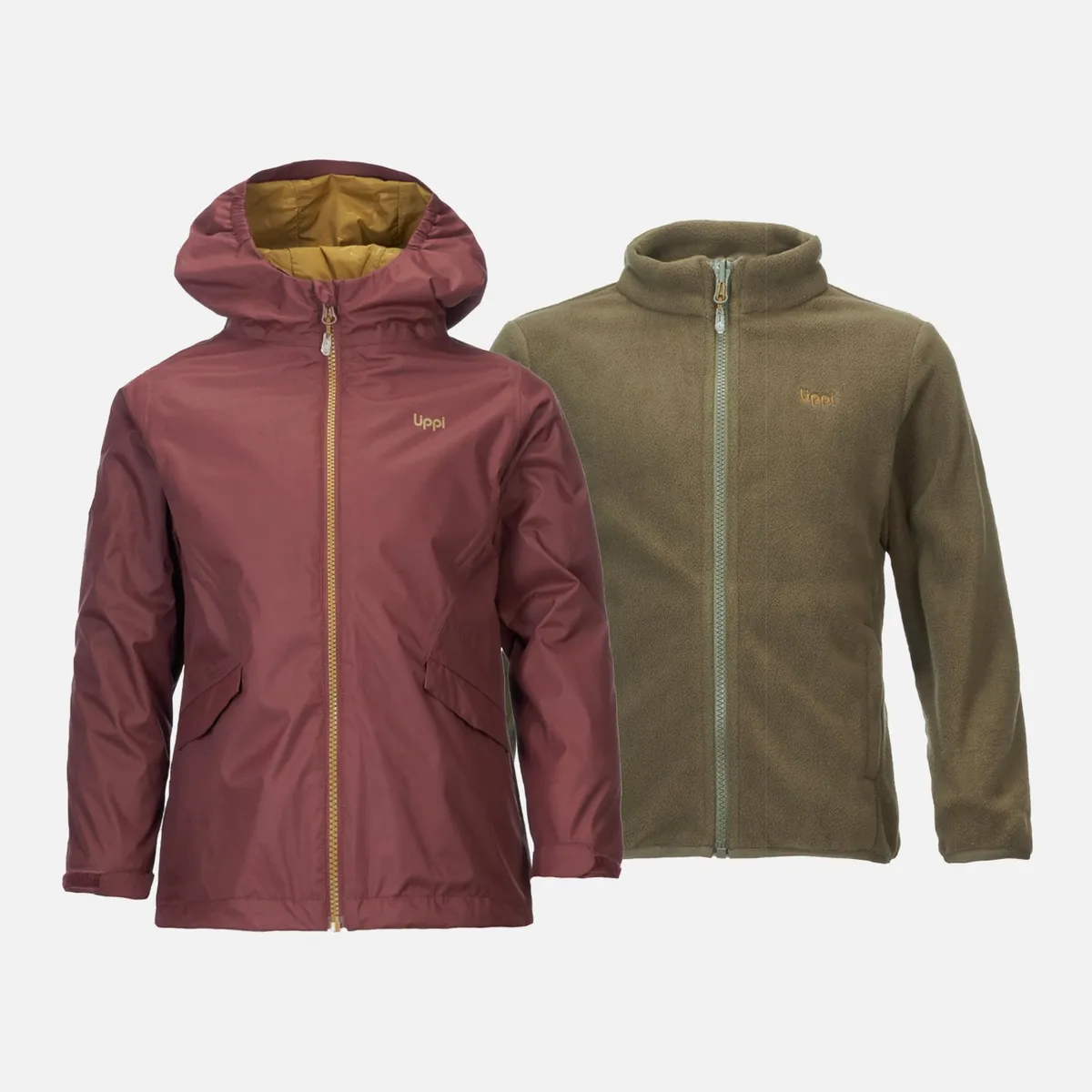 LIPPI - Chaqueta Niño Snowball Fusion-3 Hoody Jacket Burdeo Lippi