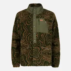 HAKA HONU - Chaqueta Hombre Zip-porrito Print Verde
