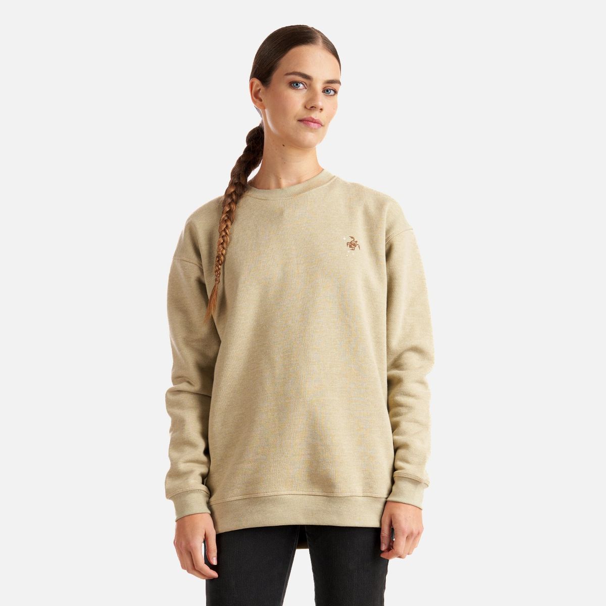 HAKA HONU - Poleron Mujer Peliculyon Beige Haka Honu