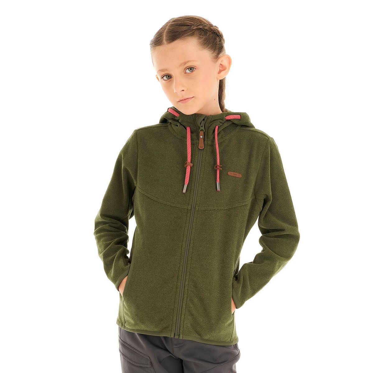 LIPPI - Poleron Niña Stripes Nano-F Full Zip Laurel Lippi