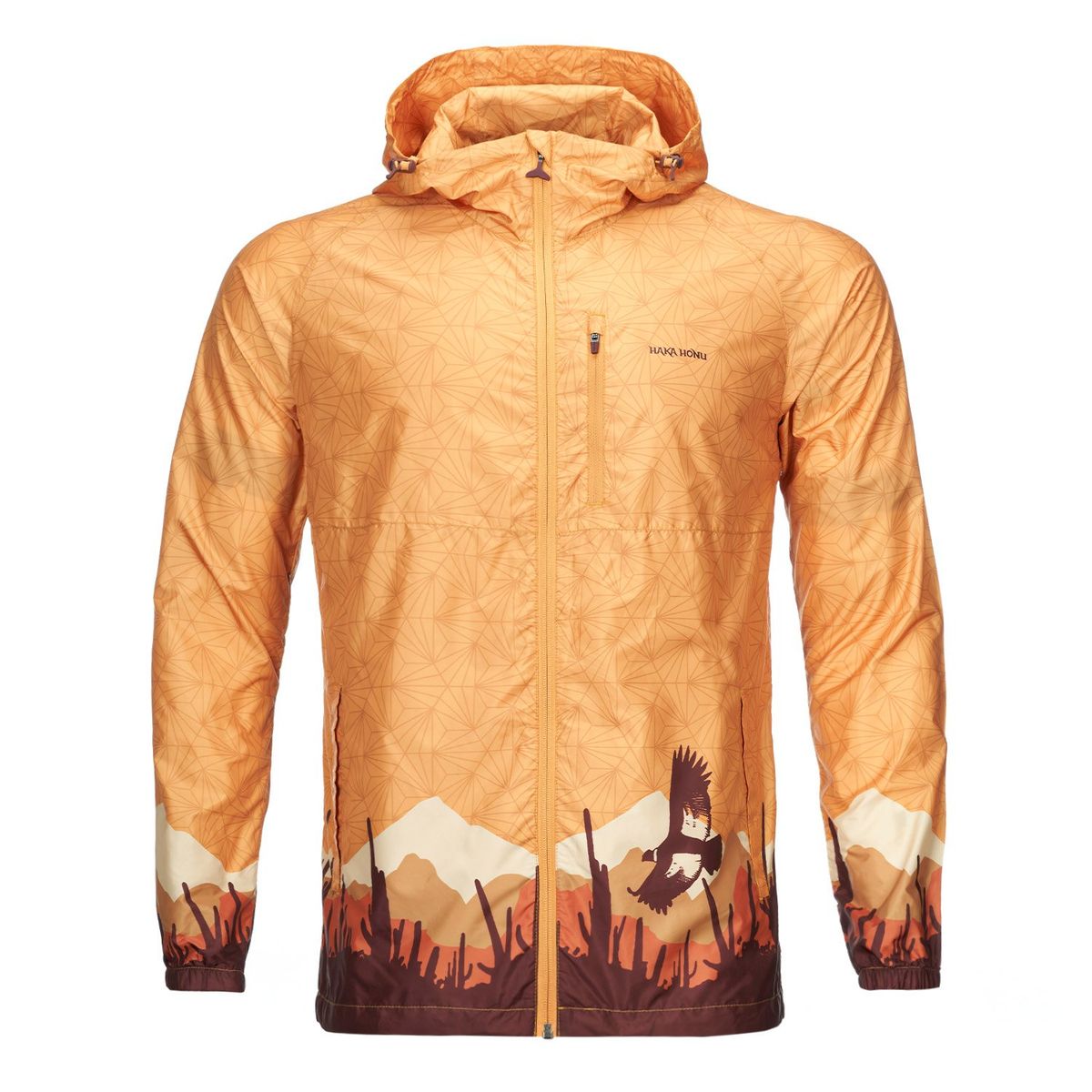 HAKA HONU - Chaqueta Hombre Aperrao Mostaza print Haka Honu