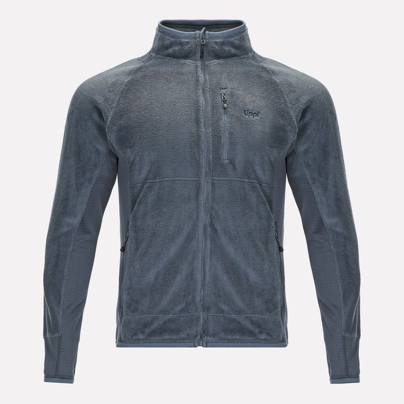 LIPPI - Poleron Hombre Numan Shaggy-Pro Jacket Azul Piedra Lippi