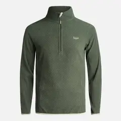 LIPPI - Poleron Teen Boy Mild Nano-F 14 Zip Verde Militar
