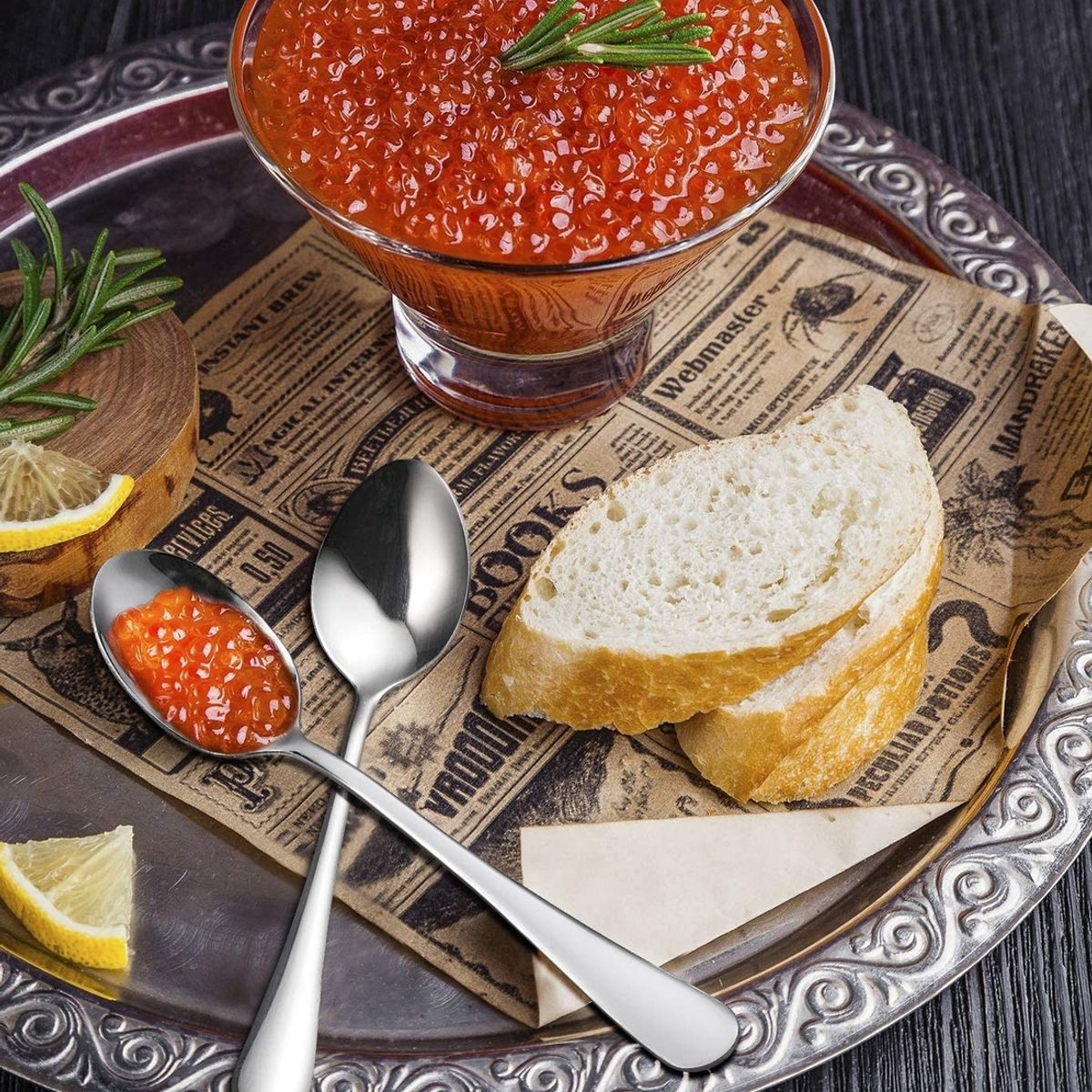 IMAHE - Set De 6 Cuchara Para Postres 17 Cm Línea Storm IMAHE