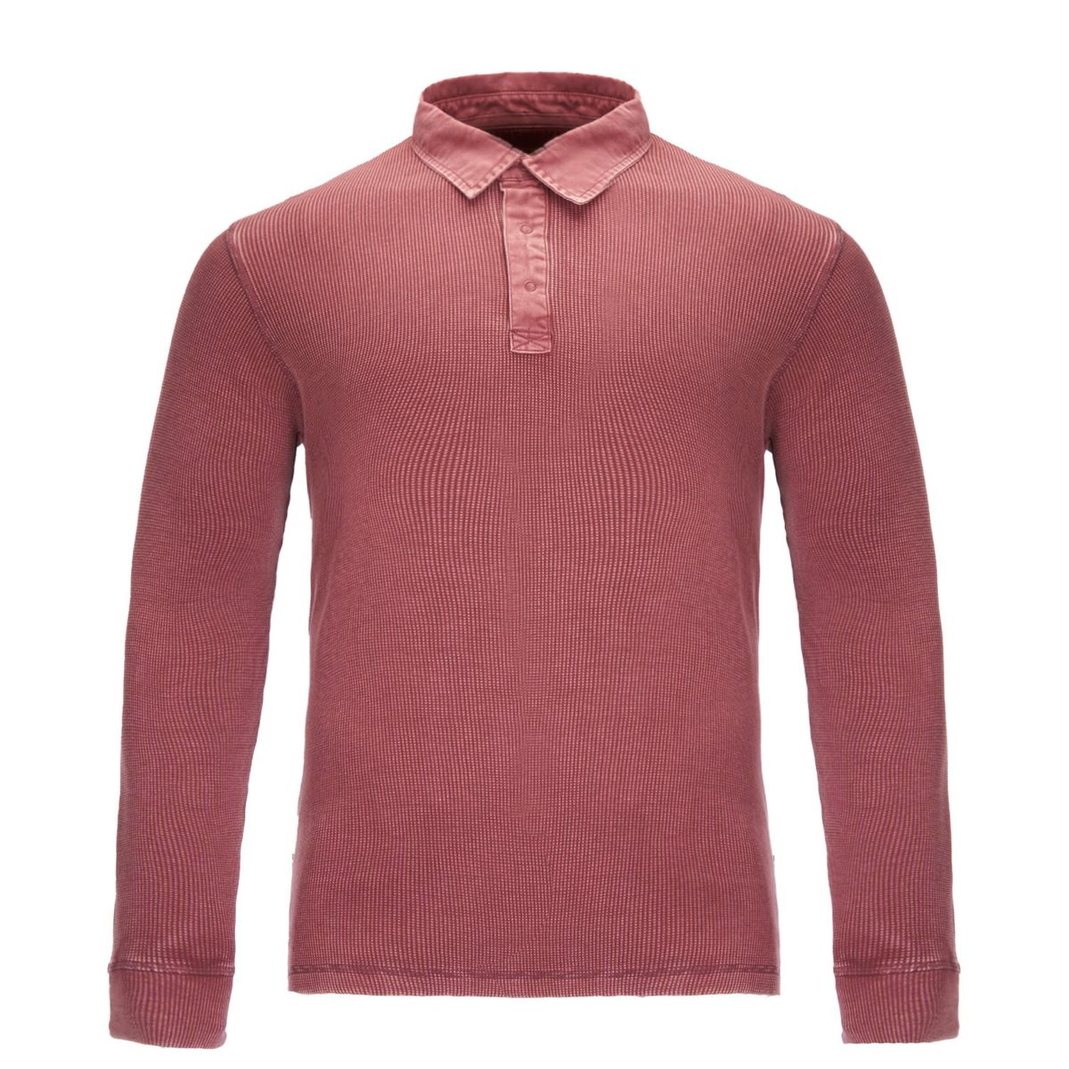 HAKA HONU - Polera Hombre Simetría Hippie Burdeo Haka Honu