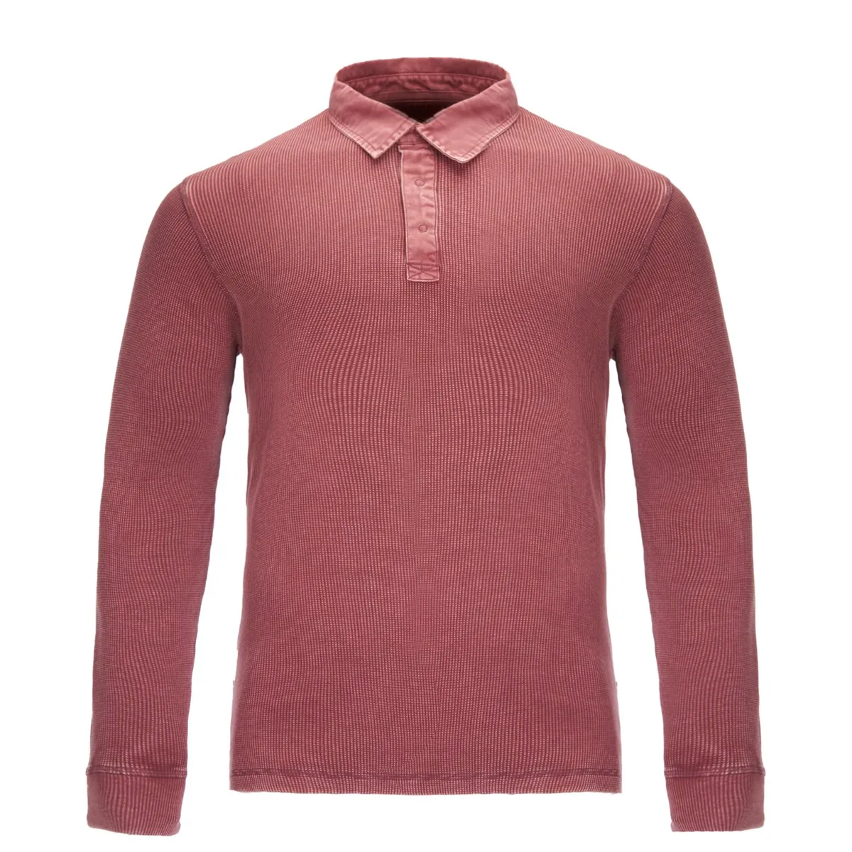 HAKA HONU - Polera Hombre Simetría Hippie Burdeo Haka Honu