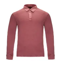 HAKA HONU - Polera Hombre Simetría Hippie Burdeo