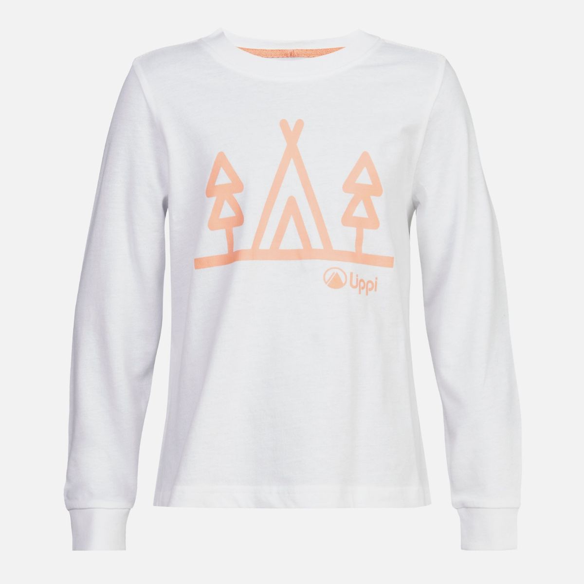 LIPPI - Polera Niña Logo Lippi Long Sleeve T-Shirt Blanco Lippi