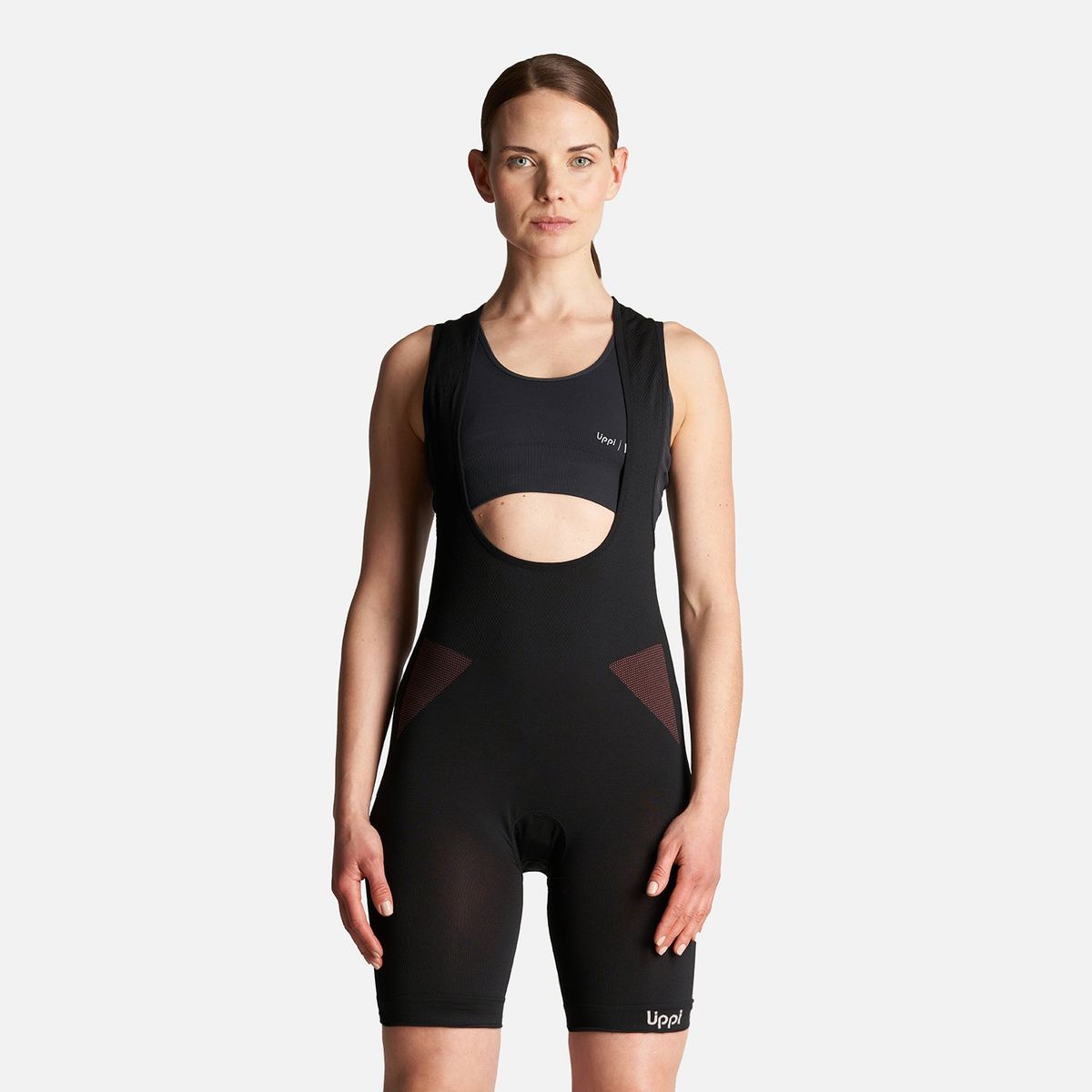 LIPPI - Calza Mujer 4 Bike Suit Seamless Short Grafito Lippi
