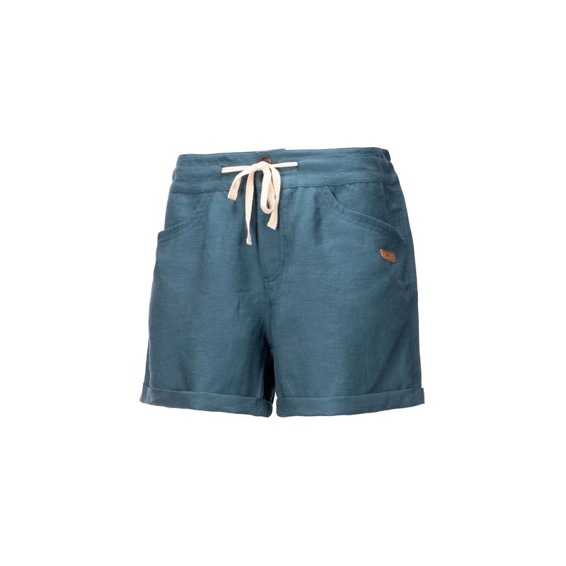 LIPPI - Short Mujer Lino Shorts Azul Lippi