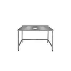 IMAHE - MESÓN DESCONCHE ACERO INOX MEDIDA 120 x 60 x 85 cm