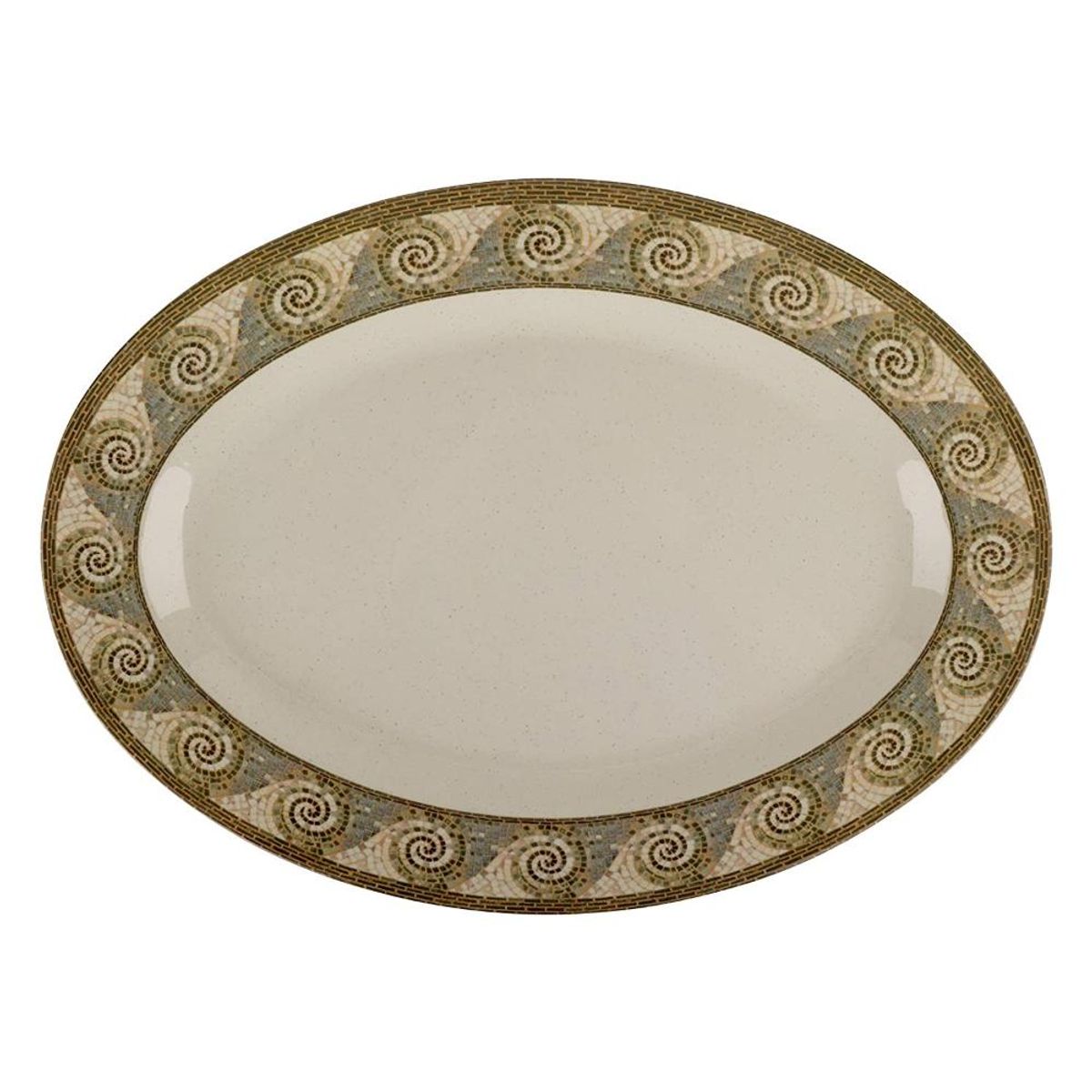 IMAHE - PLATO MOSAICO OVALADO 21 X 15 IN. IMAHE