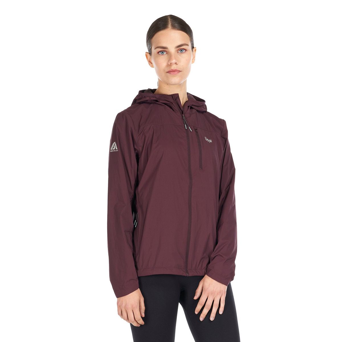 LIPPI - Chaqueta Mujer Spry WindBreaker Hoody Jacket Vino Lippi