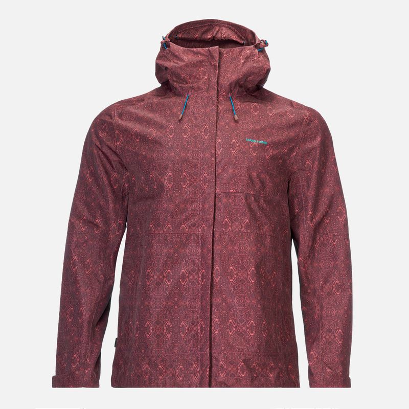 HAKA HONU - Chaqueta Hombre Agua-zero Print Vino Haka Honu