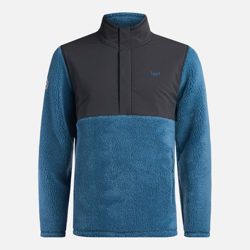 LIPPI - Chaqueta Hombre Glaciar Sherpa-Pro 1/4 Zip Jacket Petroleo Lippi