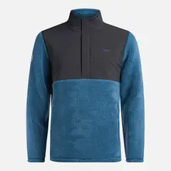 LIPPI - Chaqueta Hombre Glaciar Sherpa-Pro 1/4 Zip Jacket Petroleo
