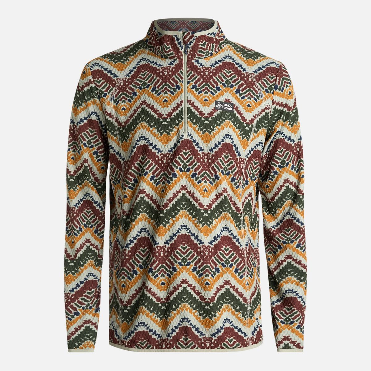 HAKA HONU - Polerón Hombre Taina Print Verde Haka Honu