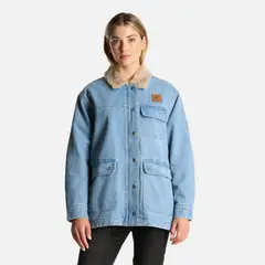 HAKA HONU - Chaqueta Mujer Joplin Celeste