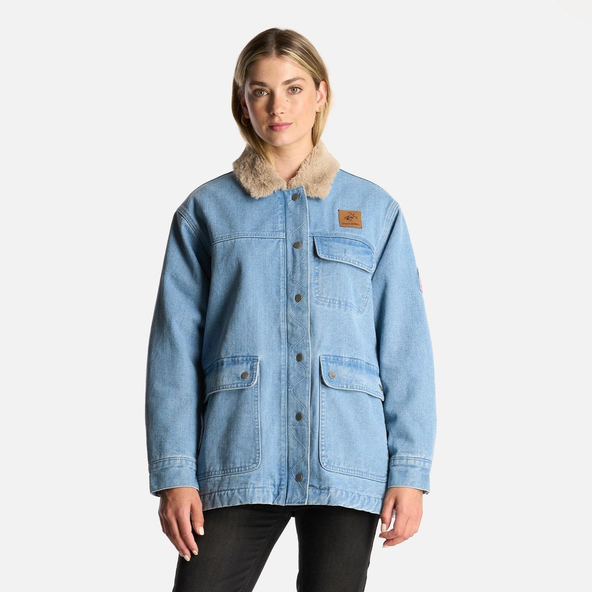 HAKA HONU - Chaqueta Mujer Joplin Celeste Haka Honu