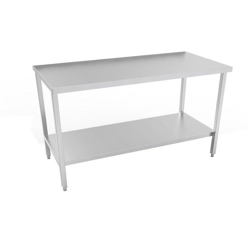 IMAHE - MESÓN DE TRABAJO CENTRAL ACERO INOX 140 x 70 x 85 cm IMAHE