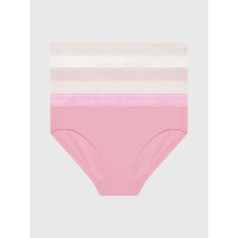CALVIN KLEIN - Pack 3 Calzones Niña Bikini Rosado Calvin Klein