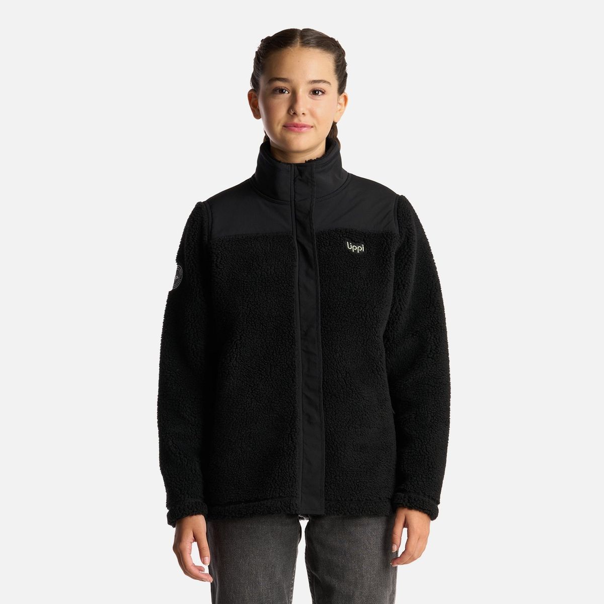 LIPPI - Chaqueta Teen Girl Glaciar Sherpa-Pro Jacket Negro Lippi