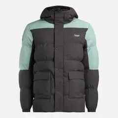LIPPI - Chaqueta Hombre Long And Warm Steam Pro Hoody Jacket Jade Oscuro