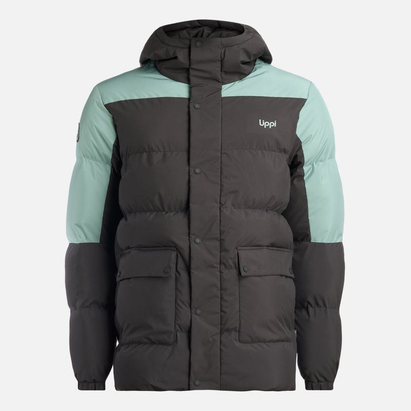 LIPPI - Chaqueta Hombre Long And Warm Steam Pro Hoody Jacket Jade Oscuro Lippi