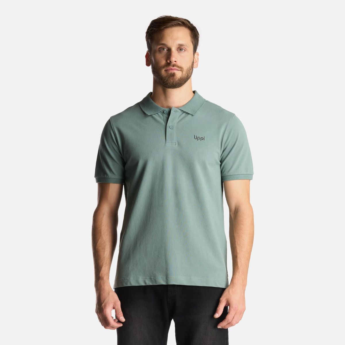 LIPPI - Polera Hombre First Class Elastic Polo Jade Oscuro Lippi