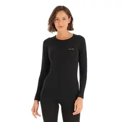 HAKA HONU - Primera Capa Mujer Puma Austral Top Negro