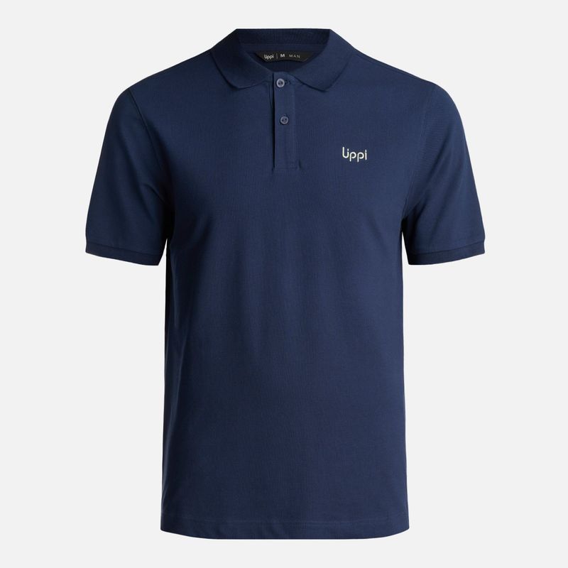 LIPPI - Polera Hombre First Class Elastic Polo Azul Marino Lippi