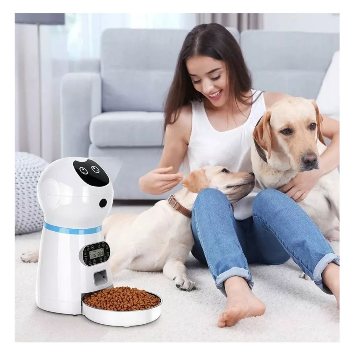 GENERICO - Robot Alimentador Automático Para Mascotas Dispensador