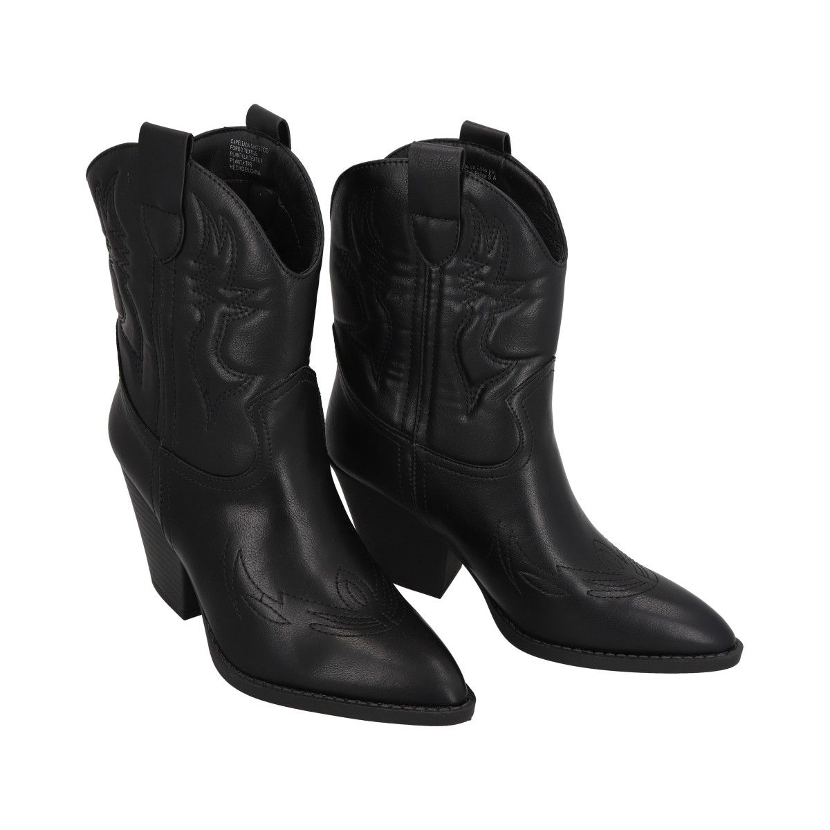 POLICE - Bota Vaquera Mujer Negro Texana Luxu Police