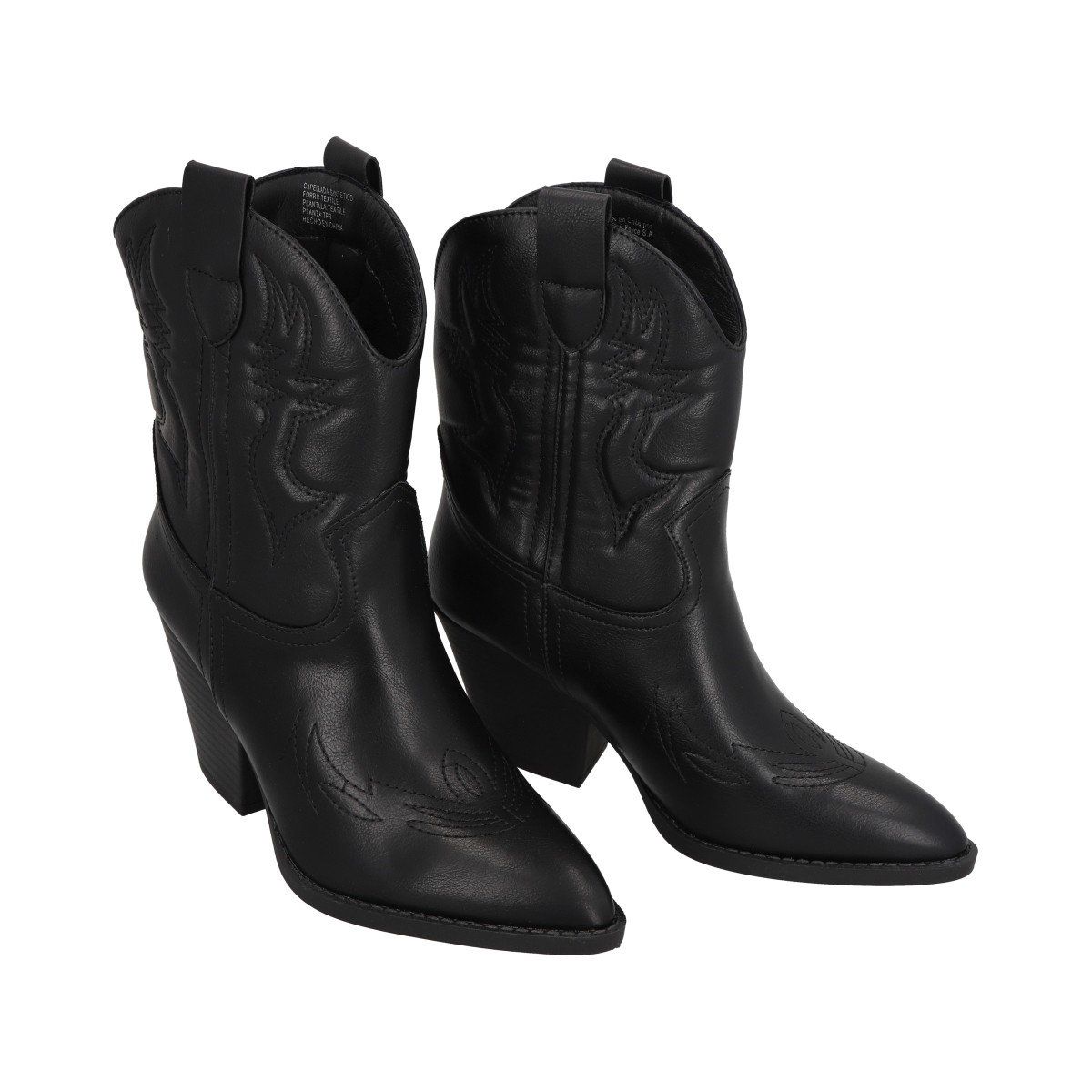 POLICE - Bota Vaquera Mujer Negro Texana Luxu Police