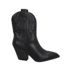 POLICE - Bota Mujer Negro Texana Luxu