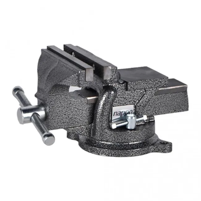 NAPPO - Tornillo de Banco Mecánico Nappo 5" 125mm Fuerza 900Kg Gris