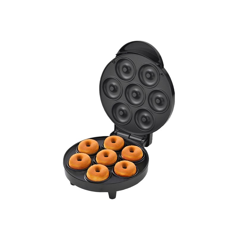 NAPPO - Maquina de Mini Donas Donuts Nappo 7 Unidades 1000w Negra