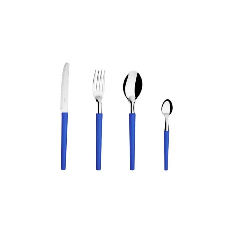 IMAHE - PACK CUBIERTOS 24 PZAS AZUL DISOLLE IMAHE