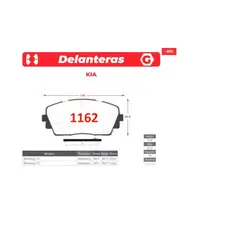 GENERICO - Pastillas de Freno - Kia Morning - Gtx Premium Plus
