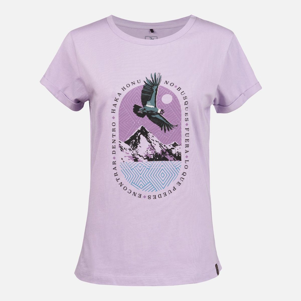 HAKA HONU - Polera Mujer Polo Lila Haka Honu